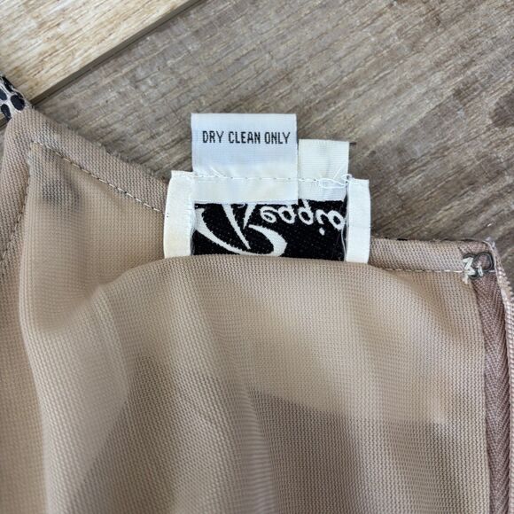 Vintage 90s Reggio Dress Size 4 Textured Velvet Snake Y2K Hoco Formal Mob Wife - Picture 8 of 15